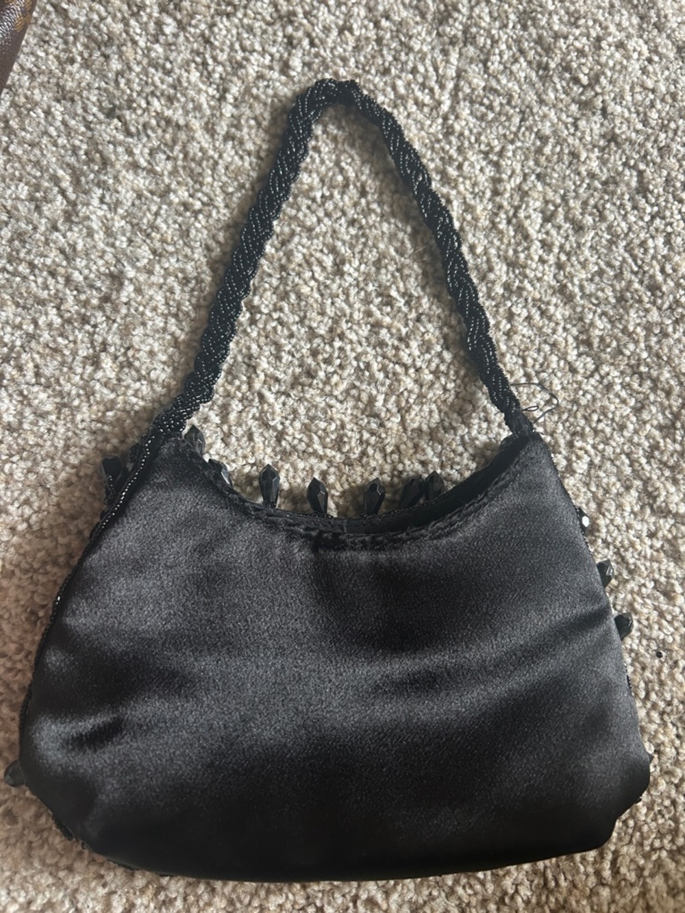 Bijoux Terner Black Beaded Evening Handbag - Picture 2 of 4